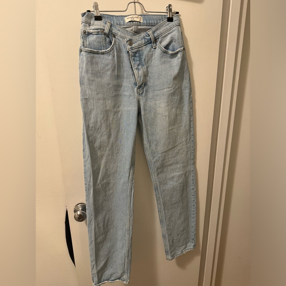 Abercrombie The Dad High Rise A-line Jeans